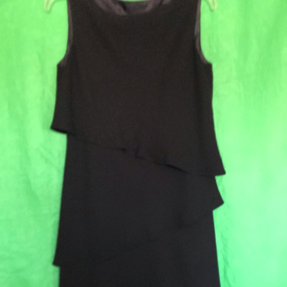 Jones New York Black layered sleeveless cocktail dress